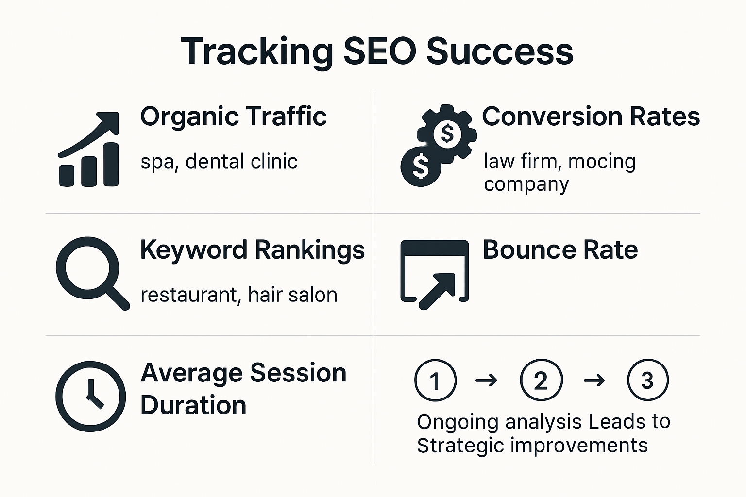 Infograafik - SEO tulemuslikkuse KPI-d