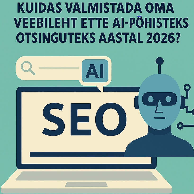 Tekst pildidil - SEO ja Tehisintellekt: Kuidas valmistada oma veebileht ette AI-põhisteks otsinguteks?