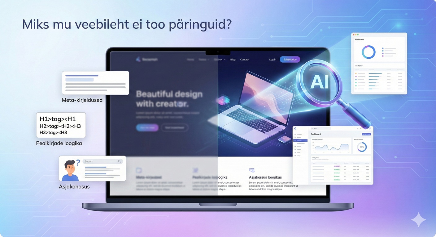 Miks veebileht päringuid ei too? Kaanepilt artikli jaoks.